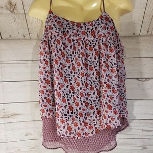 Faded Glory Multi Color Floral Top